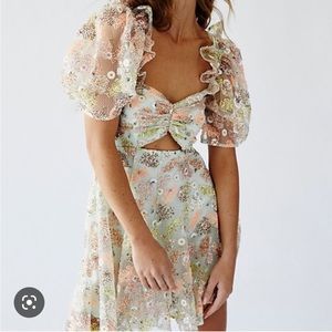 Alice McCall Celestial Creature Mini Dress.